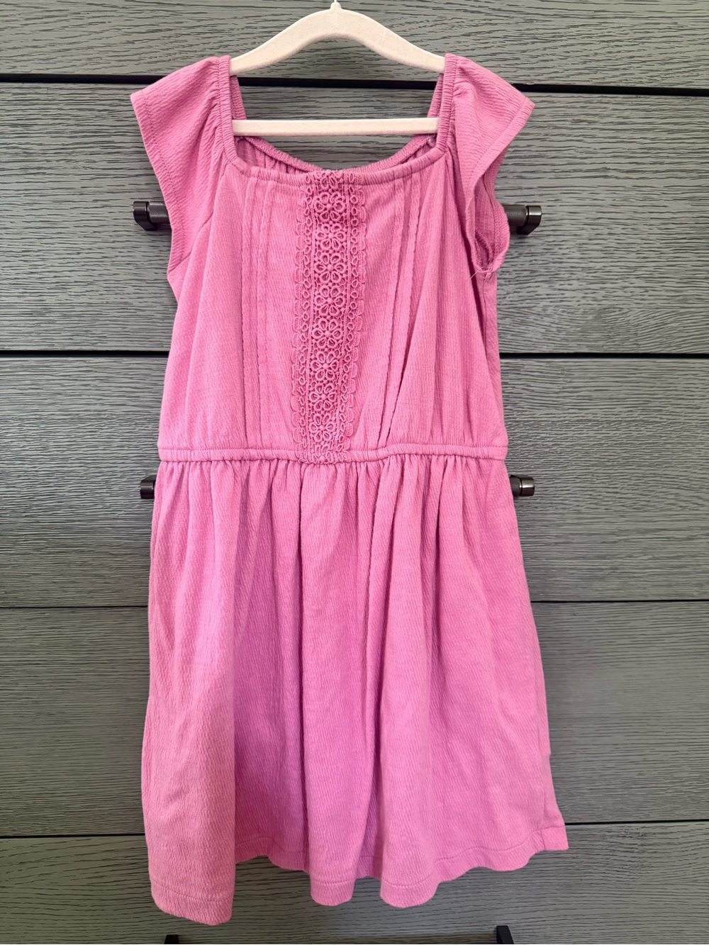 OshKosh B'gosh Pink Lace-Front Casual Dress
